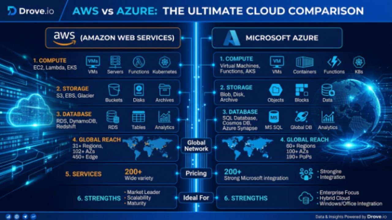 Droven io aws vs azure comparison